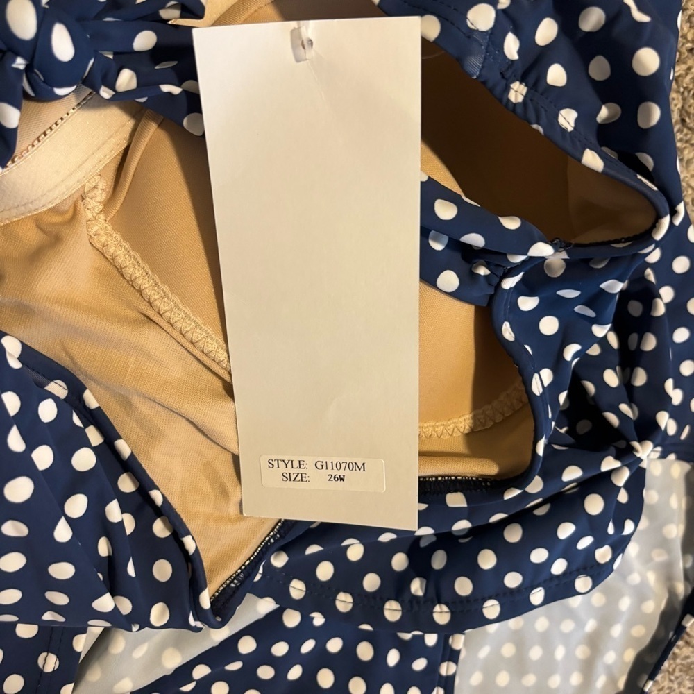 NWT Girl Howdy Polka Dot Swimsuit Halter Sz 26 - Picture 8 of 11